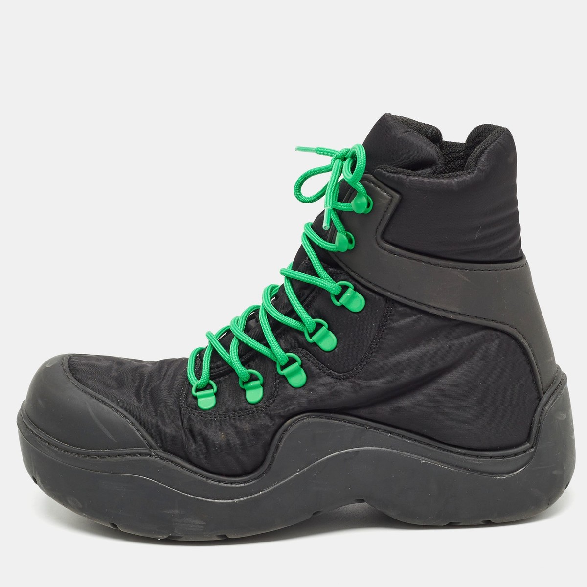 Bottega Veneta Black Nylon Puddle Bomber Boots Size 42 | eBay