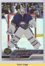 2023-24 Upper Deck Series 1 Young Guns Silver Foil Devon Levi #237 READ 10ft