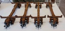 G Scale Skelton Log Car Weathered Hook And Loop Couplers And Plastic Wheels
