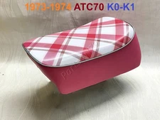 1973-1974 Honda ATC70 Seat. 73-74 ATC-70 K0-K1 Trike 3 Wheeler New Tartan Saddle