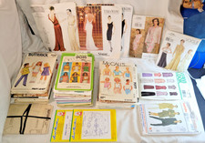 Huge Vintage Sewing Patterns Lot Vogue Vera Wang McCall’s Simlicity Butterick