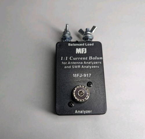 MFJ 917 Balanced Load 1:1 Current Balun for Antenna & SWR Analyzer Used