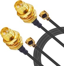U.FL to RP SMA Pigtail Antenna Cable - Pack of 2 for Enhanced WiFi Connectivity