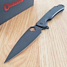 Daggerr Knives Zhalo Folding Knife 3.88" D2 Tool Steel Blade Stainless Handle