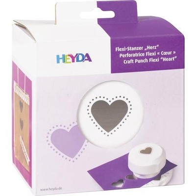 Heyda 'All-Over the Page' Magnetic Flexi Craft Punch - Herz