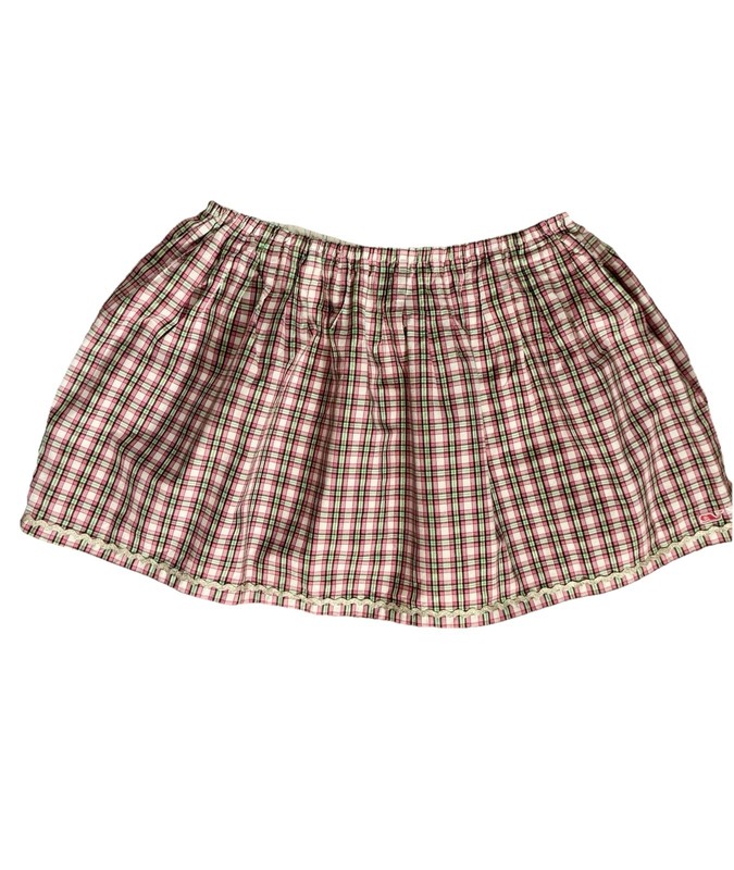 Vineyard Vines Girls L Pink Plaid Mini Skirt Party Holiday 