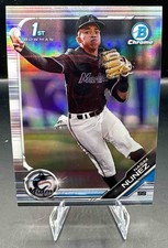 2019 Bowman Draft Nasim Nunez #BDC-141 Chrome Refractor Marlins