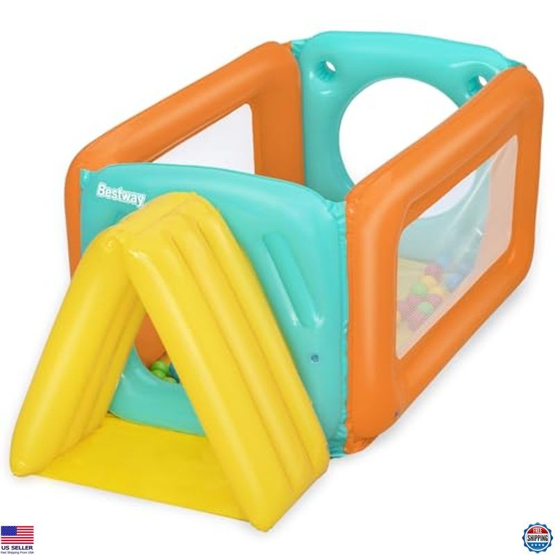 Juego Bestway Tunneltopia Ball Pit con 25 bolas de colores - ¡Diversión para niños!