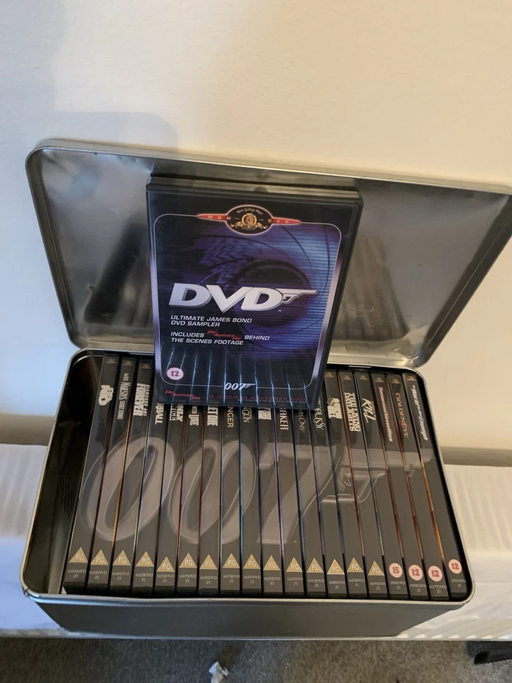James Bond Collection DVD Set In Own Metal Case. 19 Discs Plus Ultimate  Sampler - Image 2 of 4