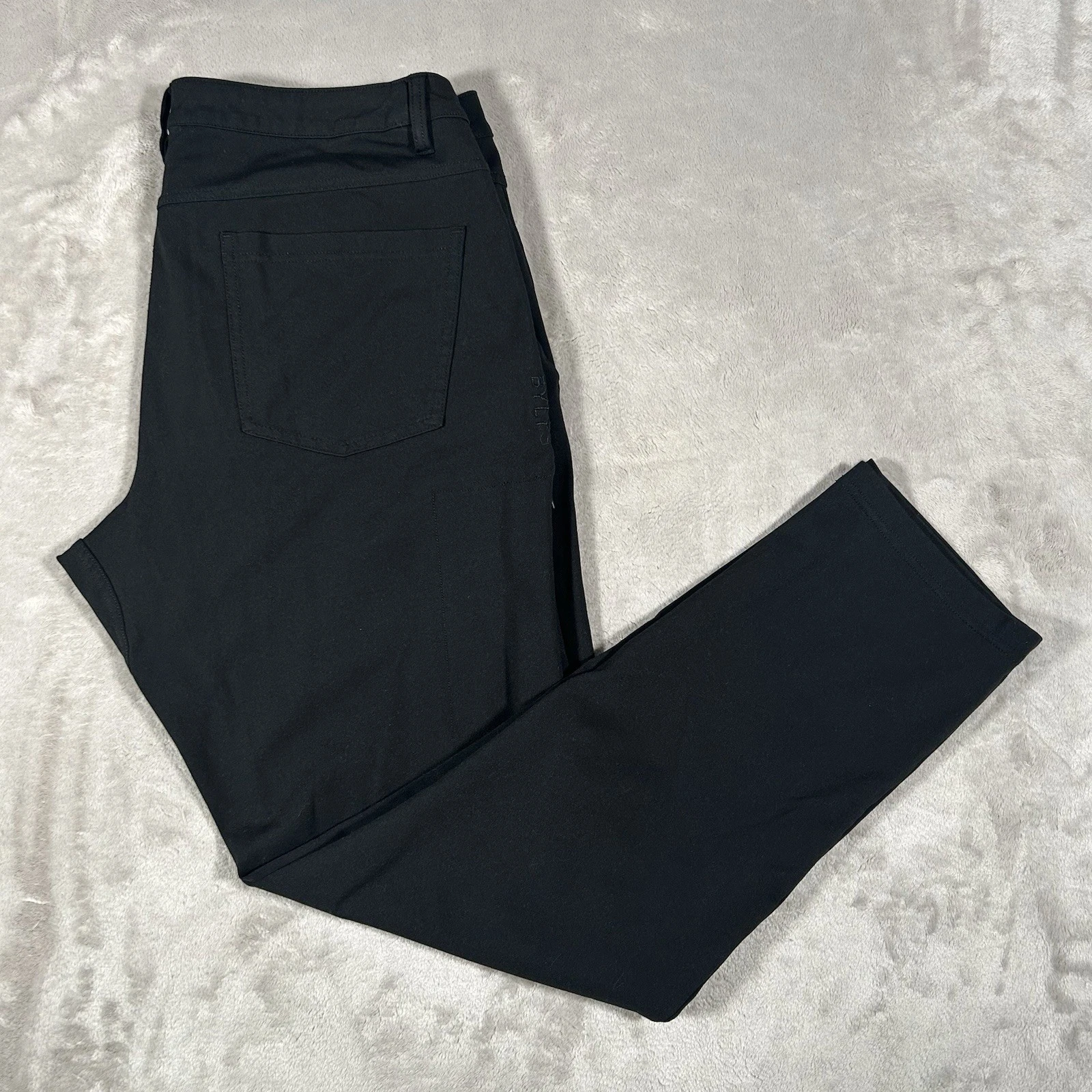 BYLT Pants Men 36x30 Black Everyday 2.0 Performance Stretch Golf Chino Tech EUC