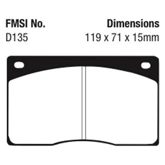 For Aston Martin DB7 1997-1998 EBC DP4262R Yellowstuff Front Brake Pads