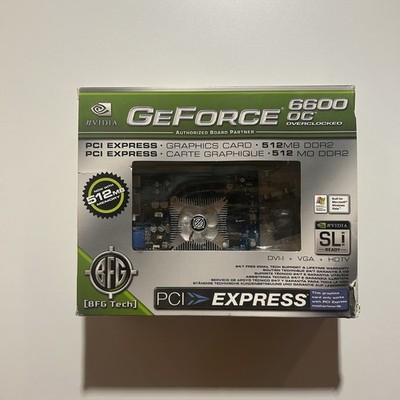 BFG NVIDIA GeForce 6600 OC - DVI-I VGA - HDTV  - 512 MB - PCI-E