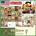 Vintage 80-Pack Thanksgiving Postcards Set