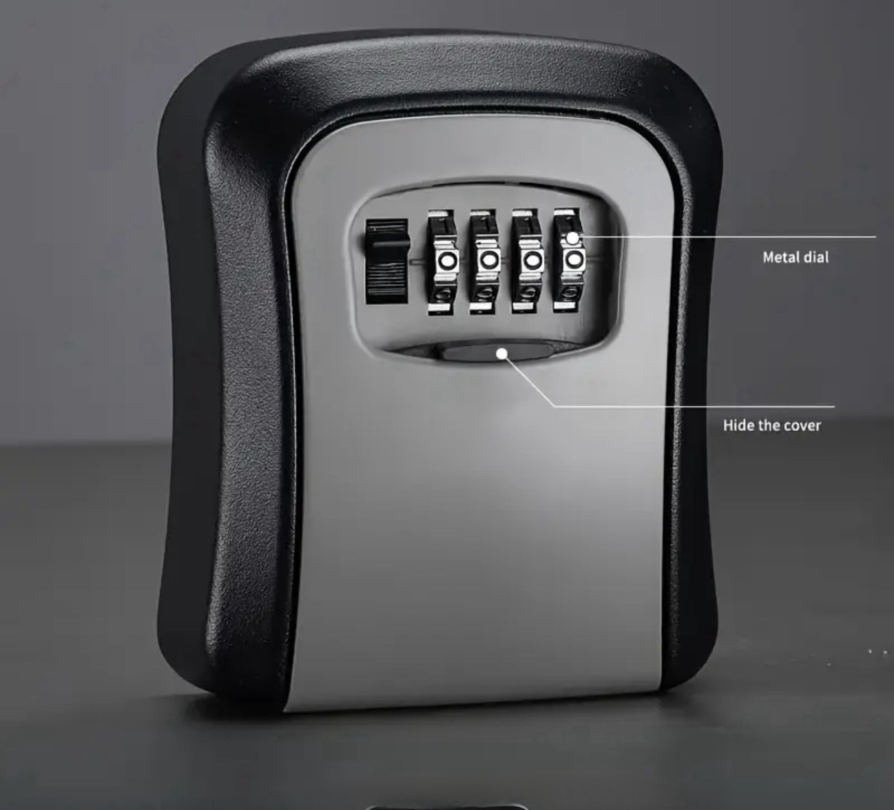 Outdoor Key Lock Box with Pin Code Wall Mounted Key Lock Box