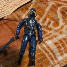 1982-83 GI Joe ARAH Cobra Officer Figure Complete W File Card LOOSE RIGHT ARM