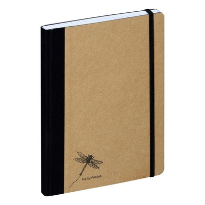 Pagna Notebook A5 Pure Kraft Paper Cover and Embossing 192 Pages of Squared Pape