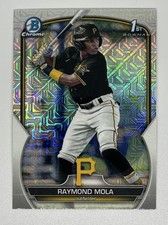 Raymond Mola 2023 Bowman Chrome Mega Box Mojo Refractor #BCP-198 Pirates