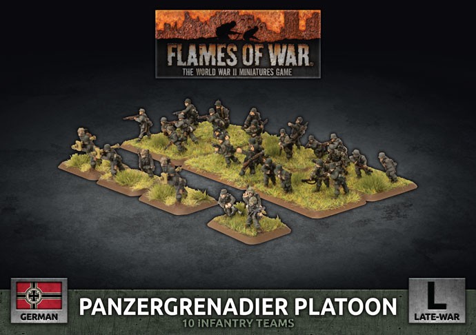 Flames of War: Late War: Germany: Panzergrenadier Platoon (GBX169)