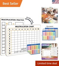 Durable 9x12 Masonite Dry Erase Board - Perfect Classroom and Home Learning Tool