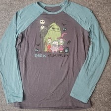 Disney Little Sleepies Girls Nightmare Before Christmas shirt Size 10 Play Coll
