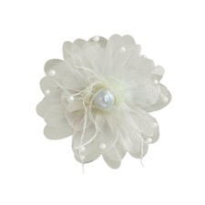Large Silk Camellia Flower Lapel Brooch Pin for Women Girls Handmade Fabric Rose