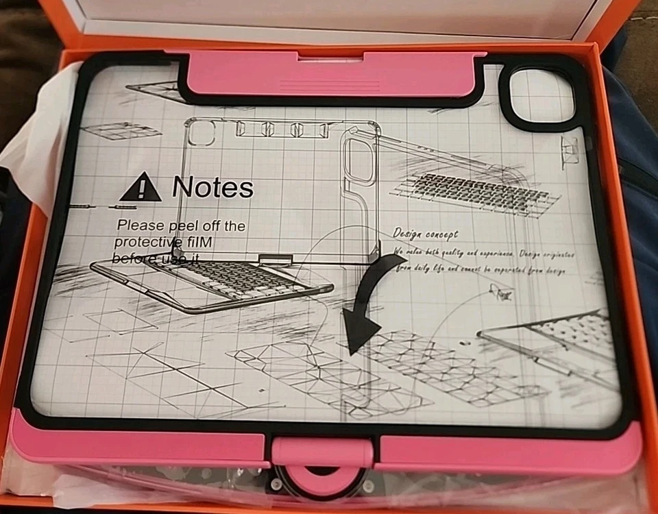 Keyboard Rotate Magic. Gusgu for iPad Air 11" (M3/M2,2025/2024) Transparent Case - Image 2 of 4