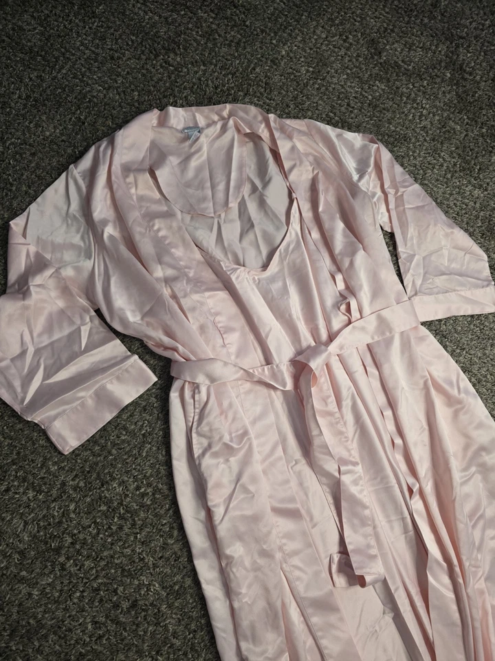 Conjunto de vestido y bata Cabernet ROSA Peignoir sin mangas larga de lujo glamour XL Foto 2 de 4