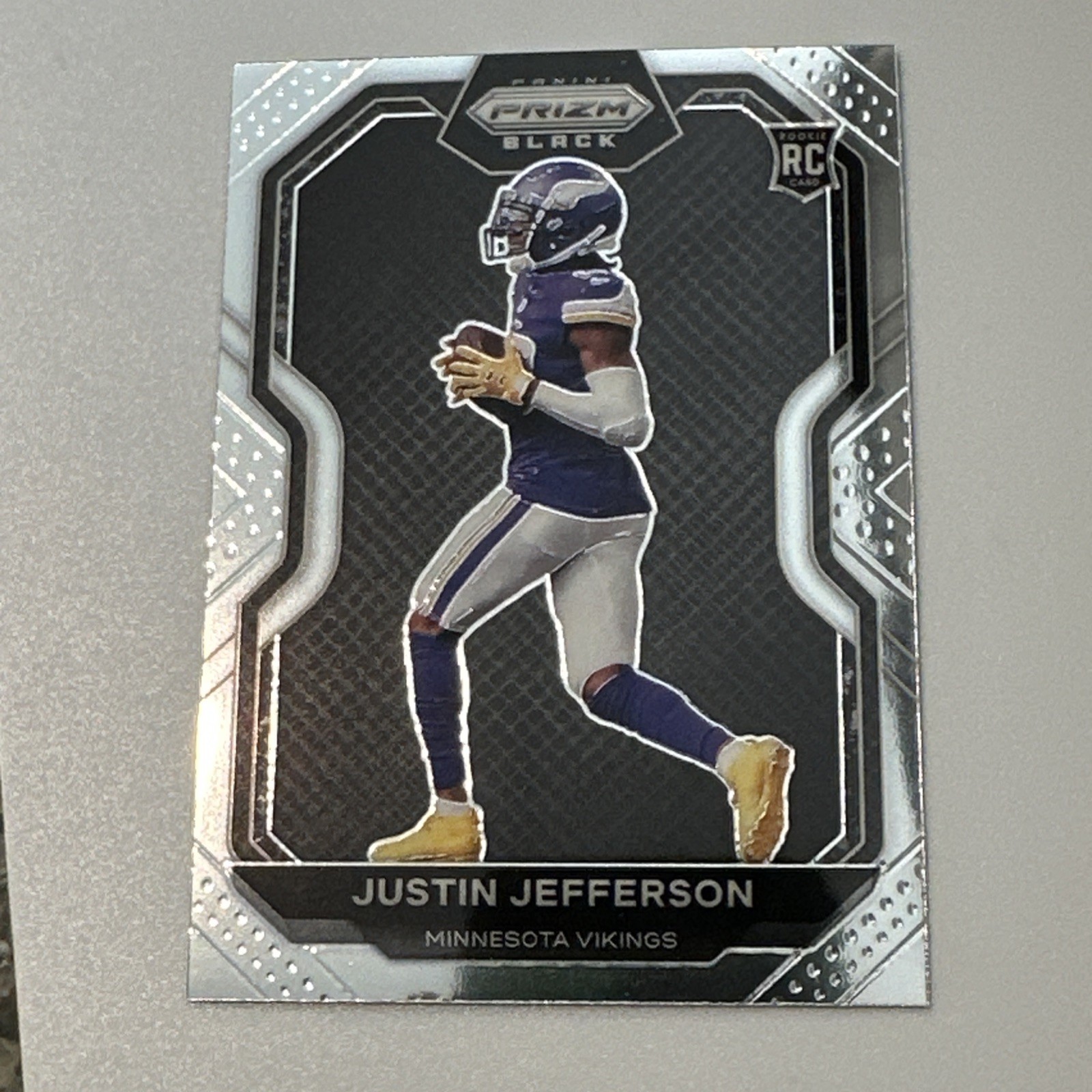 2020 Panini Chronicles Prizm Black Silver #PB-9 Justin Jefferson RC B17