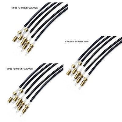 5PCS Geigen Endseil Tailpiece Einsteller Adjuster Justierdrahtseil for Fiddle