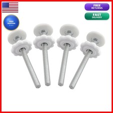 AMORBASE 4 Pack Baby Gate Threaded Spindle Rod 8MM M8 , Replacement Screw Bolts