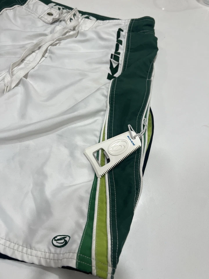 Pantalones cortos de surf KIRRA para hombre vintage años 90 talla 34 (eliminador y abridor de cera) Foto 4 de 4