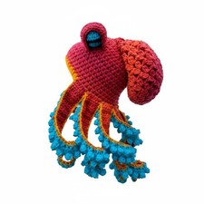 Kraken M&uuml;tze mit Tentakeln Blickfang H&auml;kelm&uuml;tze handgefertigt f&uuml;r Winter