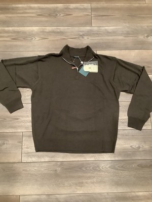 NWT MARBAS BROWN Extra Fine Merino Wool Sweater Xl