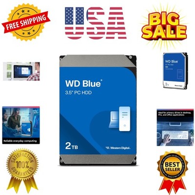 2TB WD Blue PC Internal Hard Drive - 7200 RPM Class, SATA 6 Gb/s, 256 MB Cach...