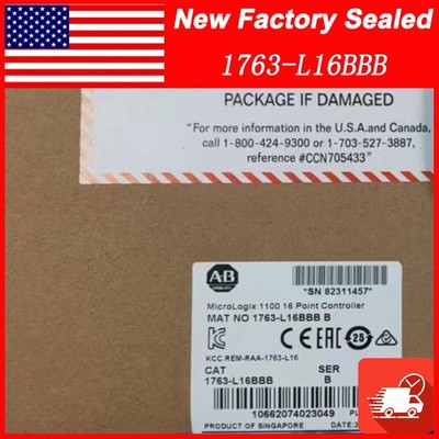 New Factory Sealed AB 1763-L16BBB SER B MicroLogix 1100 16 Point Controller