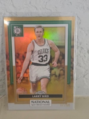 2026 Topps Chrome NSCC Larry Bird Gold Refractor 37/50 NBA-37 Celtics