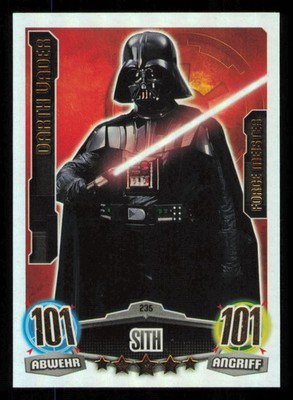 Darth Vader Force Attax Star Wars Movie Serie 1 Force Meister 235