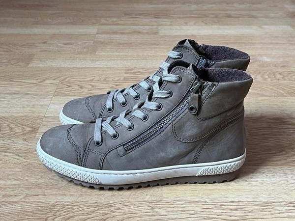 Women Gabor Boots Khaki Nubuck 38 #7TD6