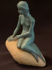 Vintage Little Mermaid Figurine by Edvard Eriksen Made in Copenhagen, Denmark
