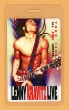 Lenny Kravitz 1998 Tour All Access Laminated Backstage Pass