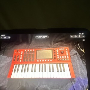Akai MPC Key 37 Red Sampler & Sequencer 16-Pad Triggers Tabletop
