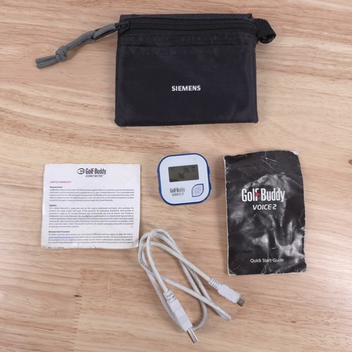 GolfBuddy Voice 2 Golf GPS Rangefinder White Blue Model DSC-GB750 | eBay
