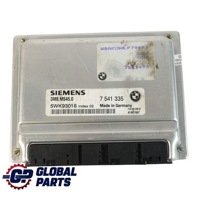 BMW Z4 E85 2.2I M54 170HP Motor Steuerungs Modul ECU DME 7541335 Manuelles