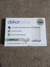 Dekor Plus Diaper Pail Refills 2 Count Most Economical Refill System Quick