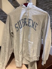Supreme SS20 Embroidered Stars Arc Spell Out Grey Hoodie Medium