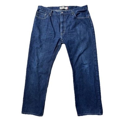 Levi's 505 Straight Fit Jeans Men's W40 L30 Dark Wash Denim Classic USA Style