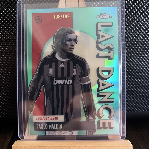 2025-26 Topps Chrome UEFA - Paolo Maldini Last Dance Aqua /199 AC Milan