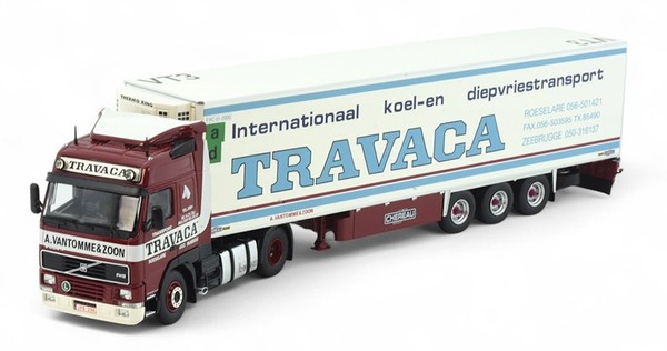 Tekno, Volvo FH01 Globetrotter 4X2 Mit KüHlanhäNger 3 Achsen Travaca, 1/50, T...-image