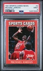 144515999 Michael Jordan 1991 Sports Cards News #2 PSA 9