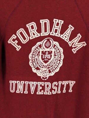 Vintage 60s Fordham University Crimson Raglan Sweatshirt S Vintage 60s Fordham University Crimson Raglan Sweatshirt S